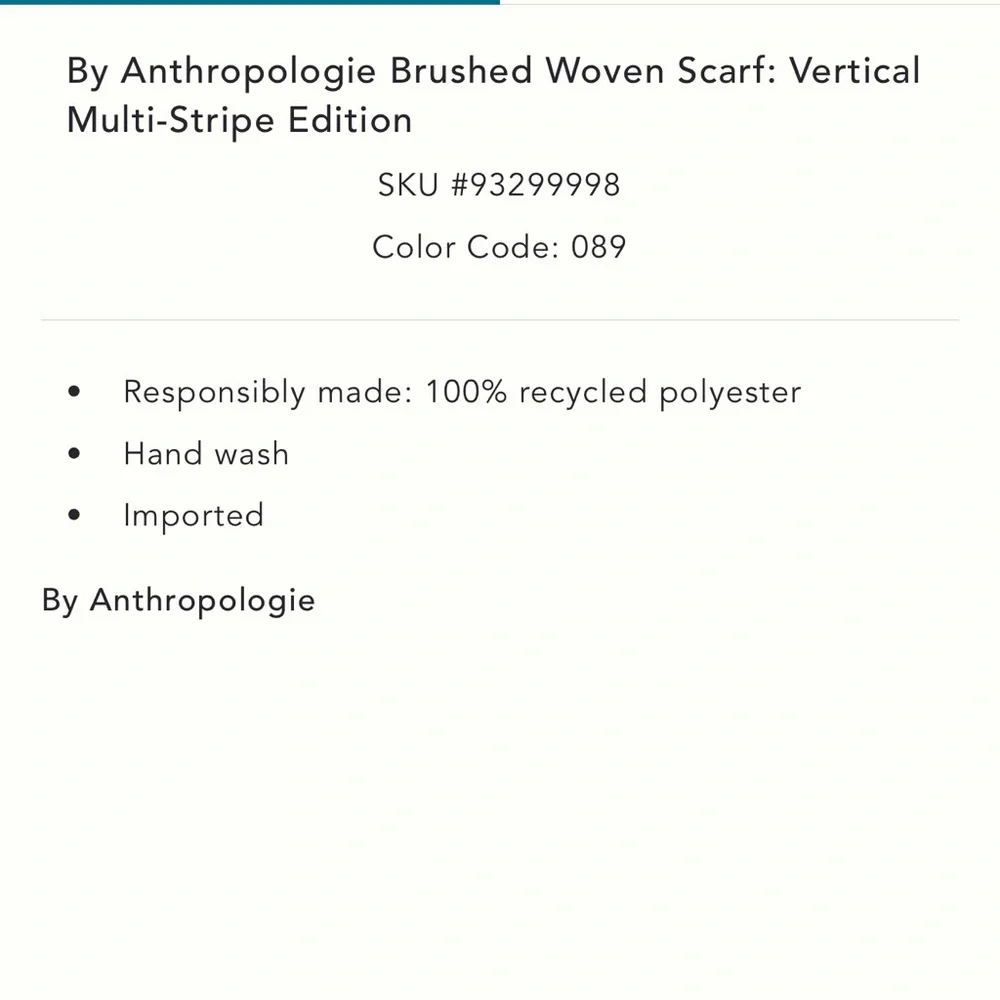 Anthropologie Pink and Brown Scarf - Picture 3 of 4